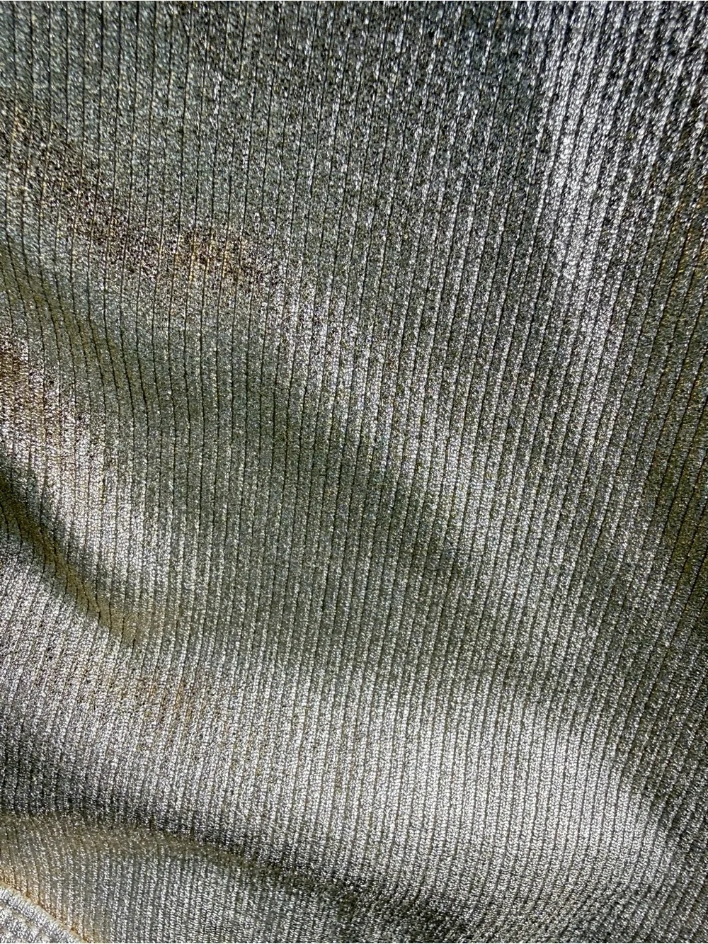 Zara Gold Metallic Ribbed Tank Top - Picture 5 of 5
